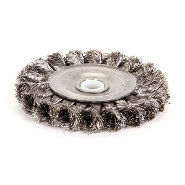 Weiler Twist Wire Wheel Wire Brush, Threaded Arbor 94009